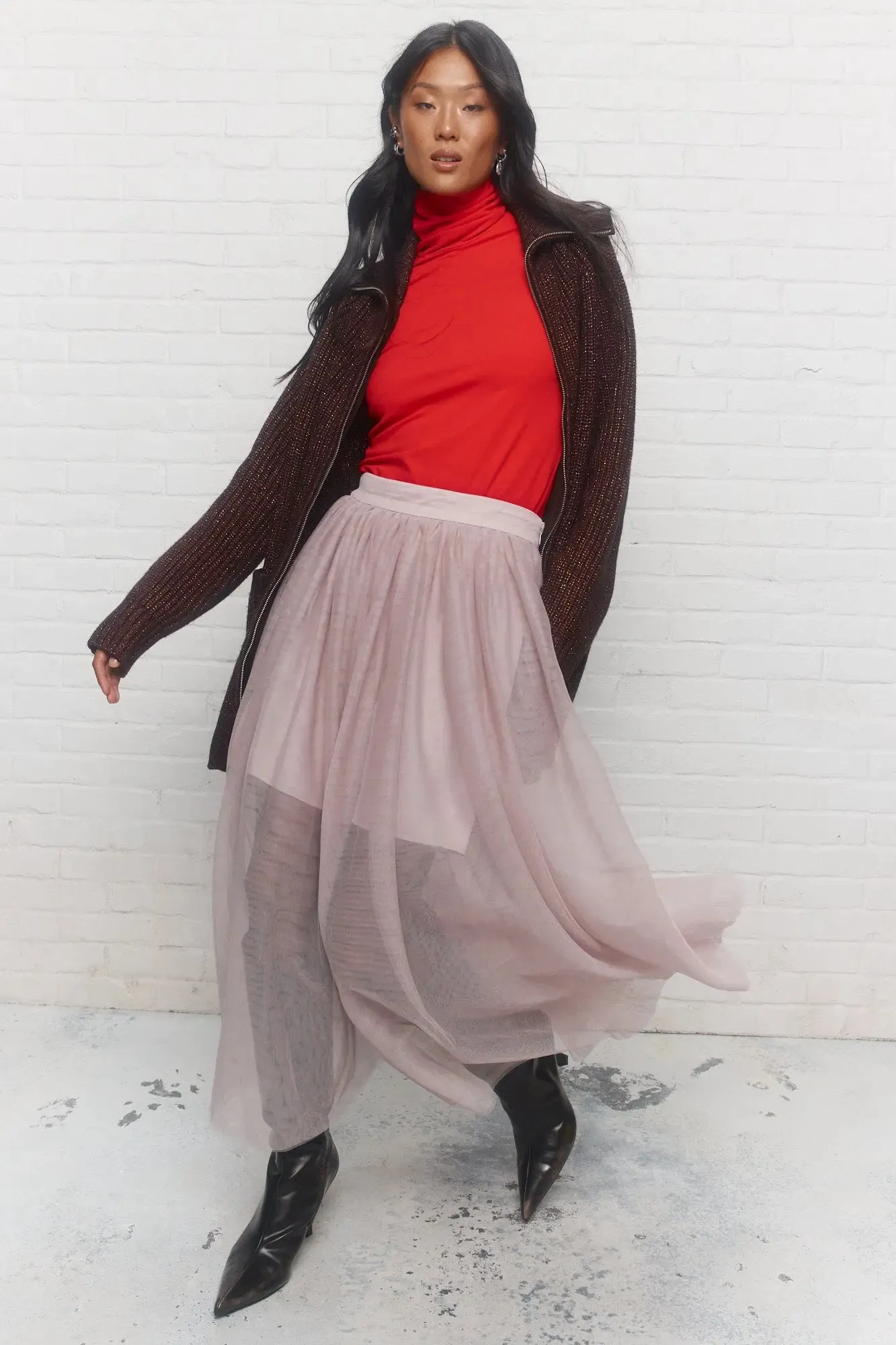 Alanis | Jupe maxi rose