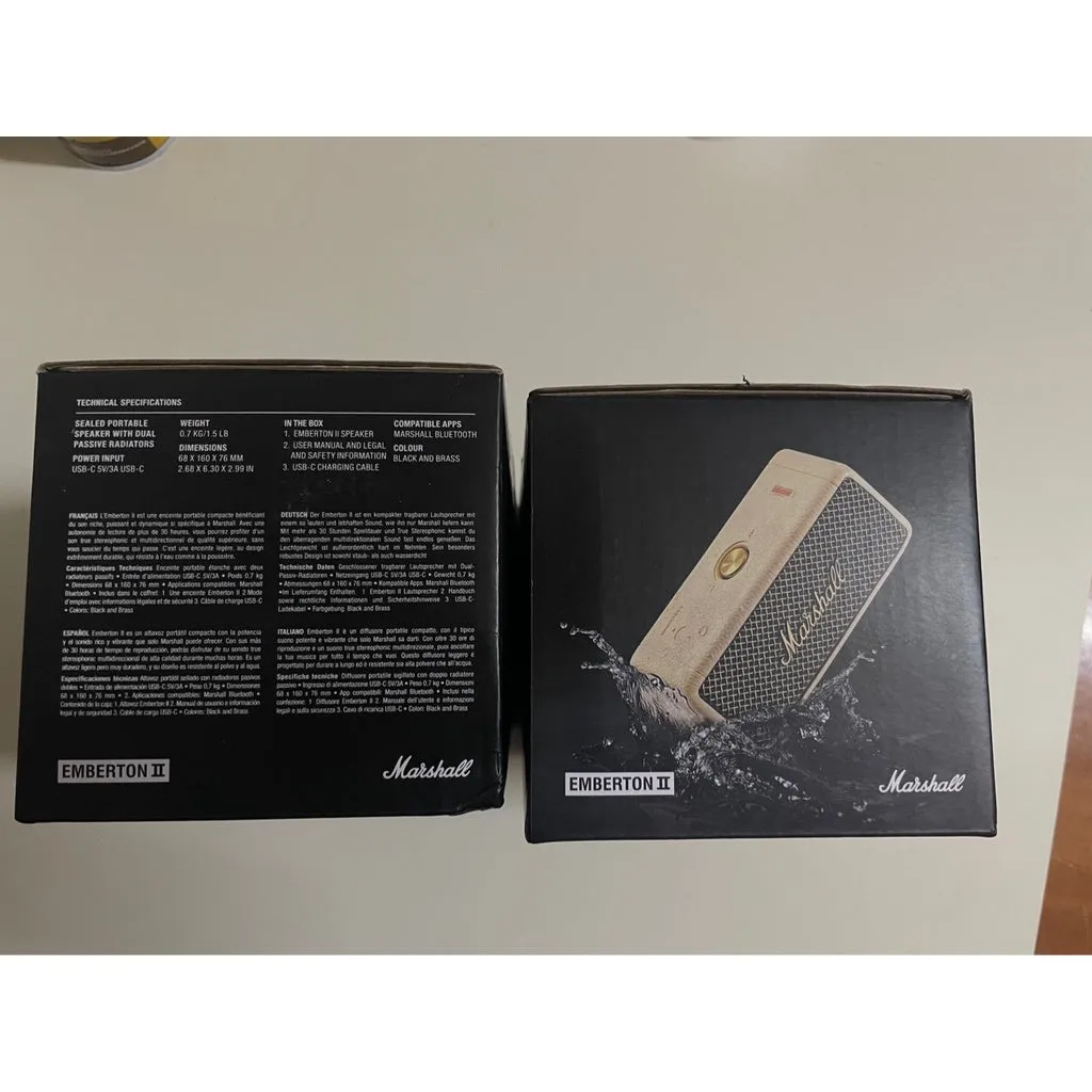 Altavoz Marshall Emberton II 2da. generación bocina bluetooth
