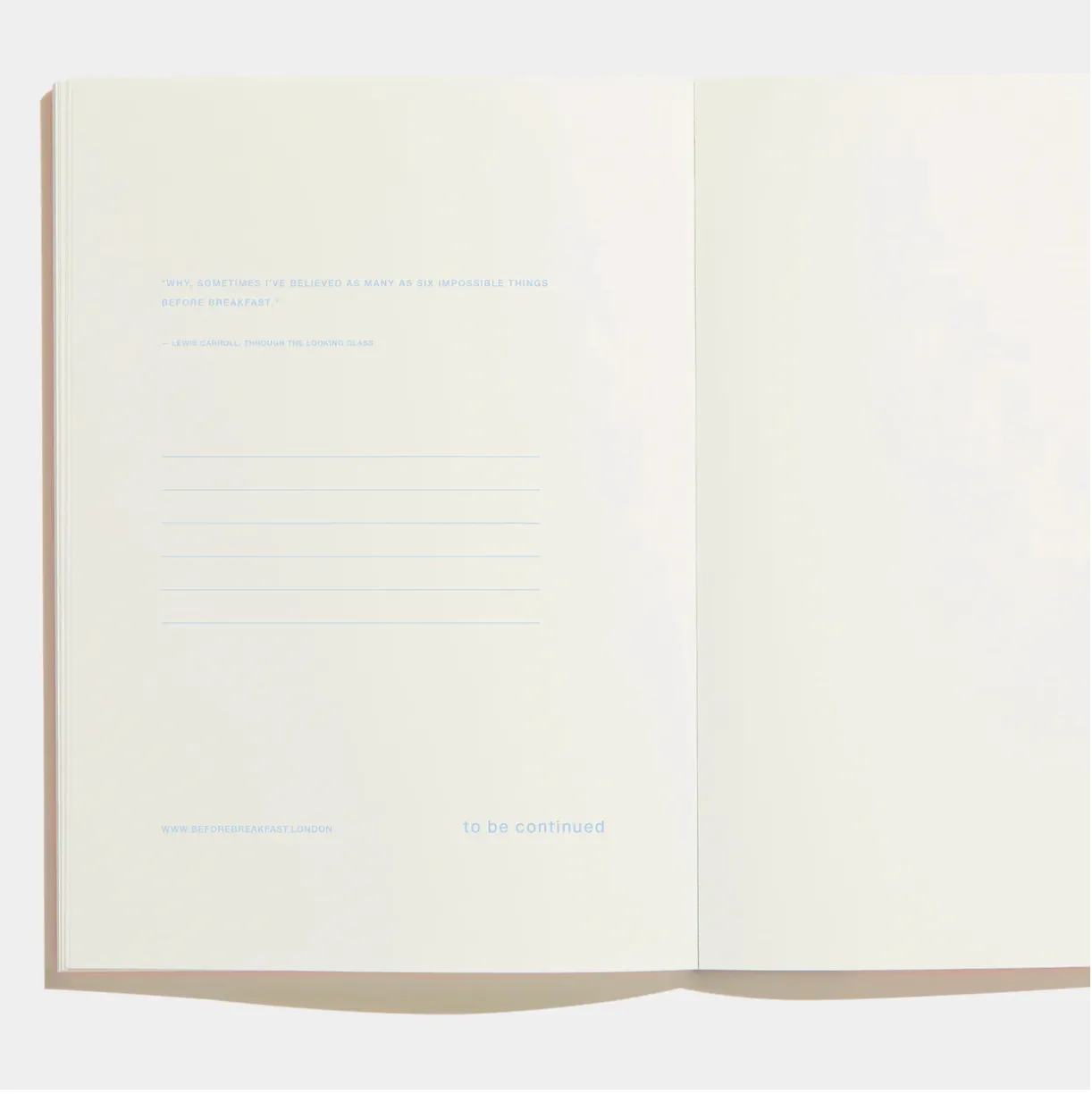 Before Breakfast – Every Day Notes Stone Blue Dots – Cuaderno Malla de Puntos A5 (19,6 x 14,1 cm)
