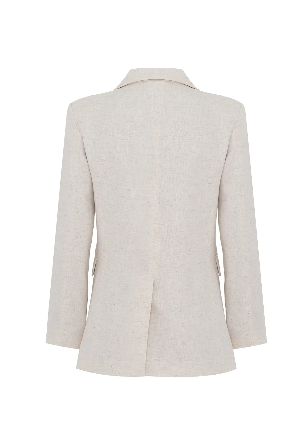 Blazer Linho Modelagem Reta