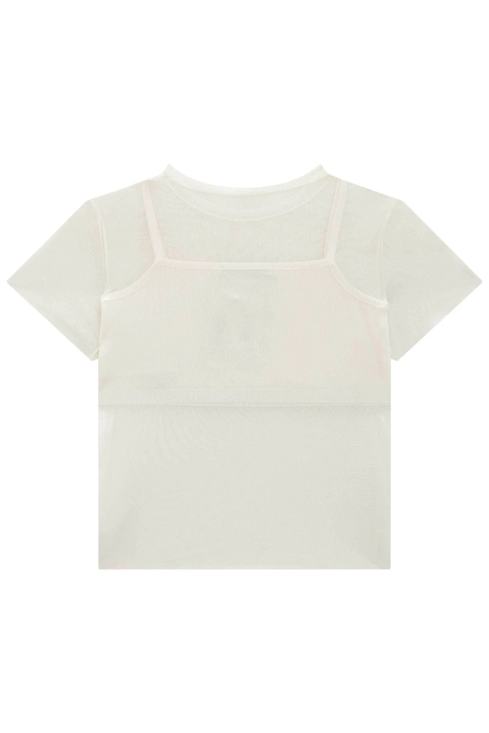 Blusa em Tule e Top em Cotton 82705 Lilimoon
