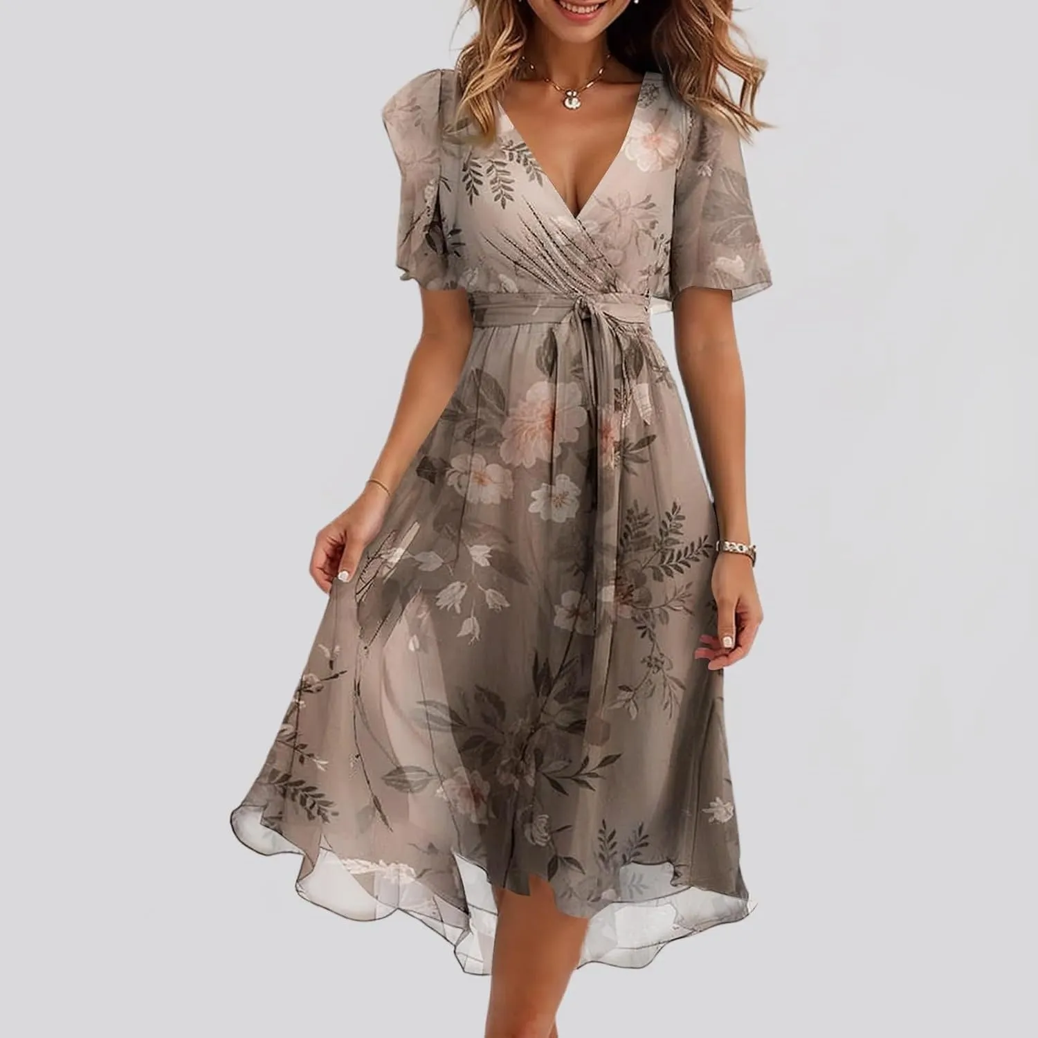 Boho Dress Resort Wear for Women 2025 Beach Dresses Wedding Guest Chiffon Garden Party Bridesmaid Dresses for Women