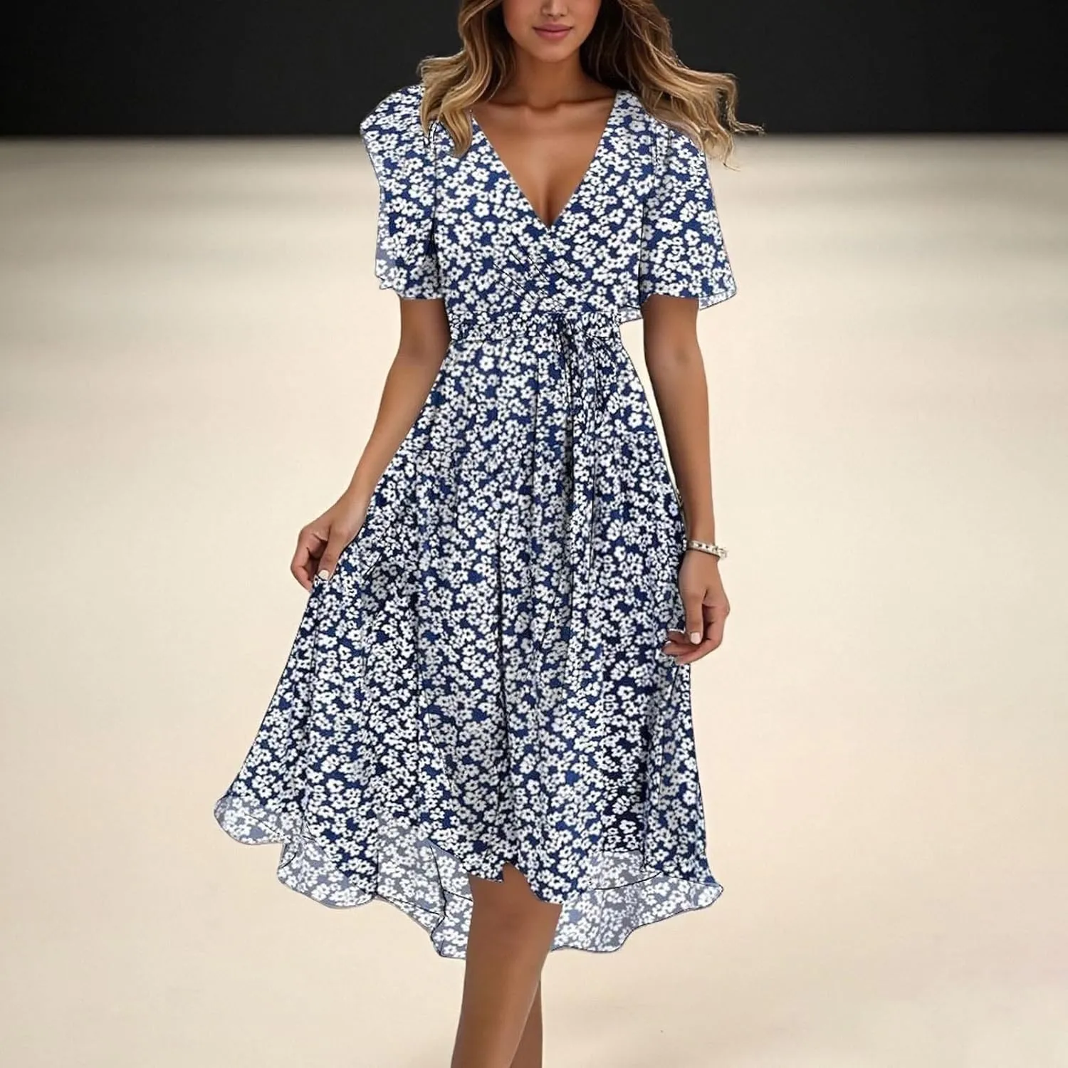 Boho Dress Resort Wear for Women 2025 Beach Dresses Wedding Guest Chiffon Garden Party Bridesmaid Dresses for Women