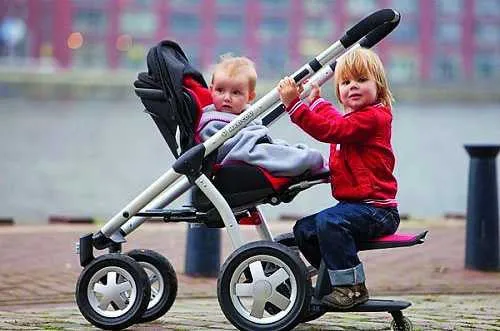 Buggy Board zadel grijs