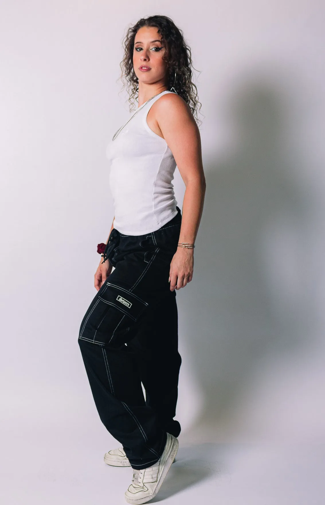 Calça costura branca