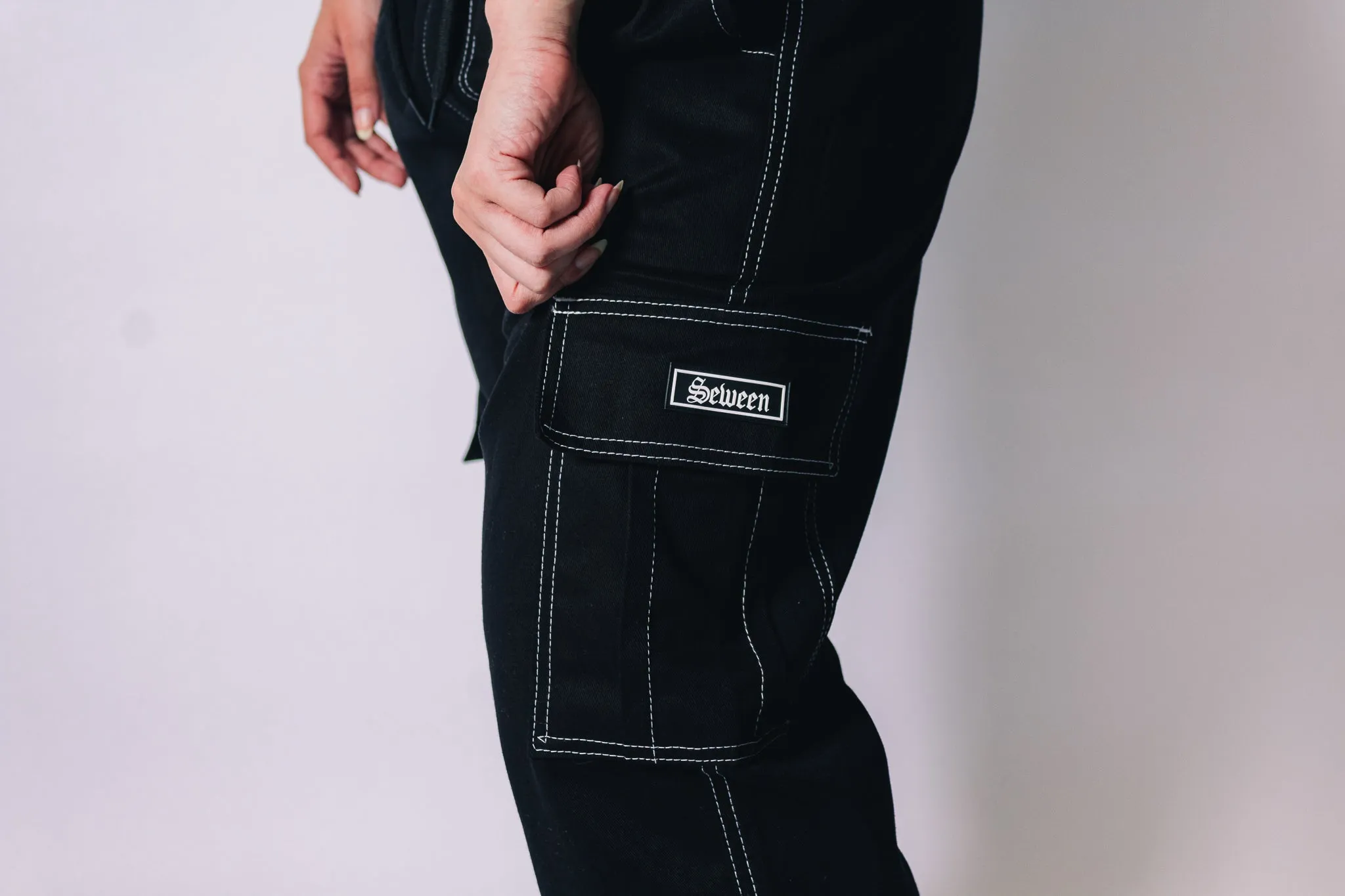 Calça costura branca