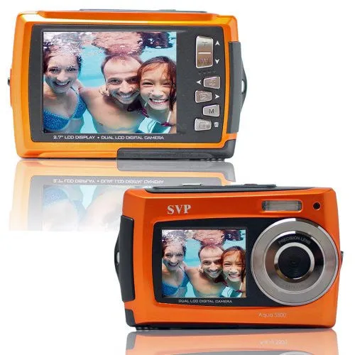 Camara Digital a Prueba de Agua Doble Pantalla SVP TM 18 Megapixeles
