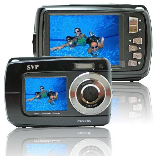 Camara Digital a Prueba de Agua Doble Pantalla SVP TM 18 Megapixeles
