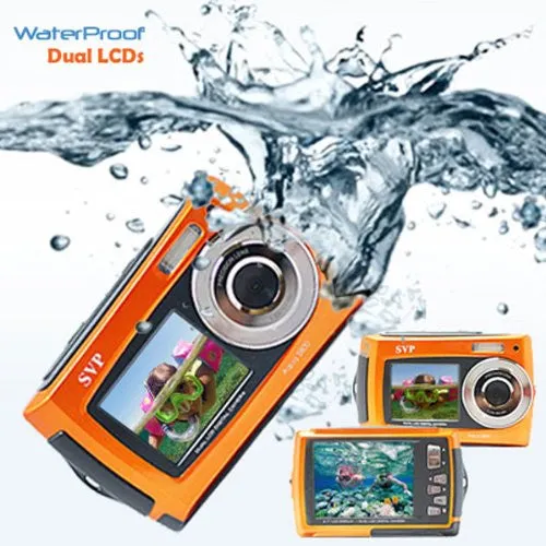 Camara Digital a Prueba de Agua Doble Pantalla SVP TM 18 Megapixeles
