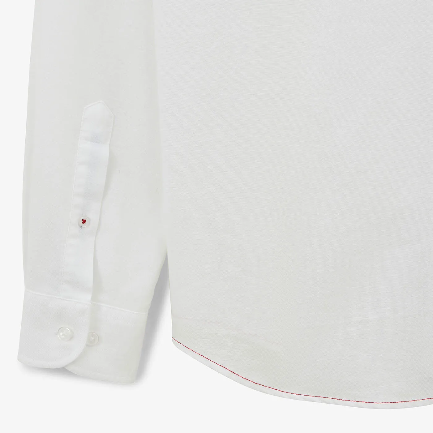 Chemise blanche à manches longues en coton