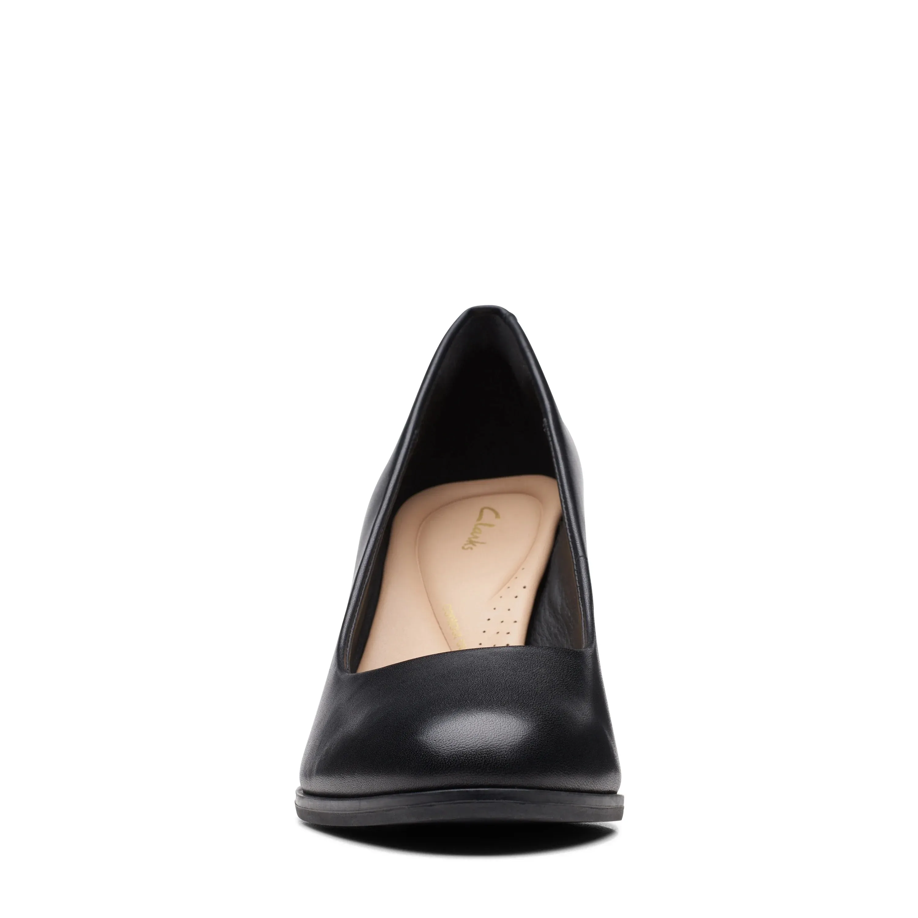 CLARKS | ZAPATOS DE VESTIR MUJER | FREVA85 COURT BLACK LEATHER | NEGRO
