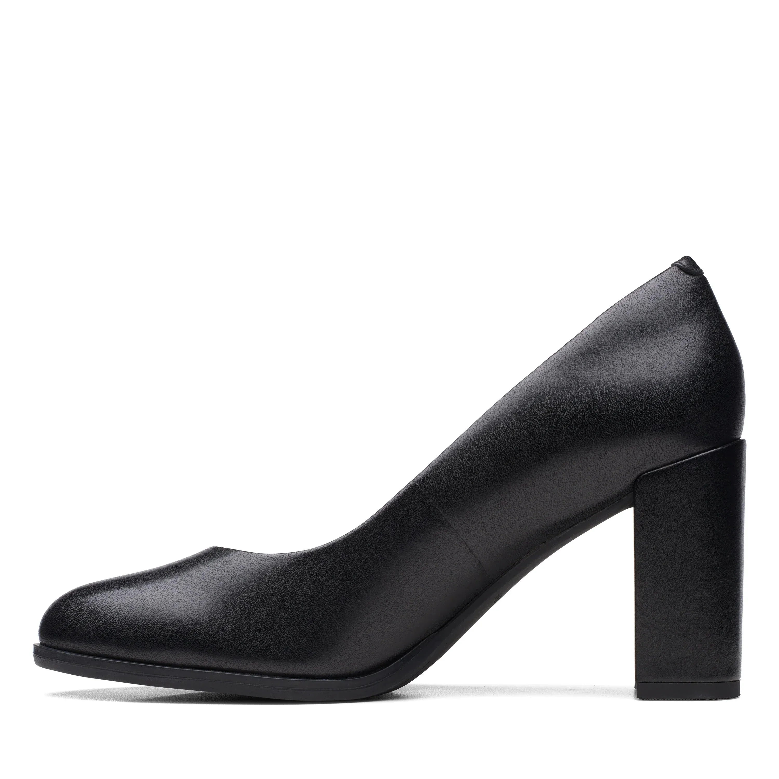CLARKS | ZAPATOS DE VESTIR MUJER | FREVA85 COURT BLACK LEATHER | NEGRO