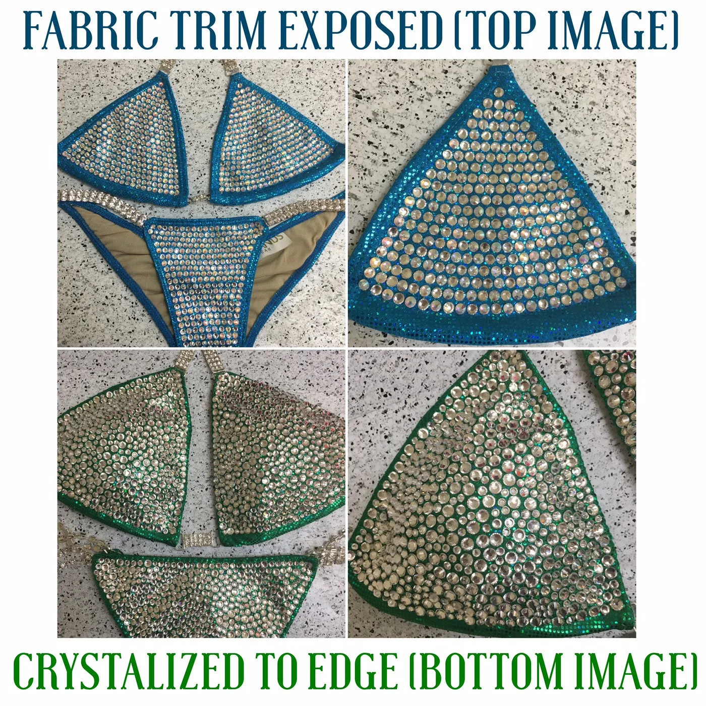 Custom Competition Bikinis Isa Teal