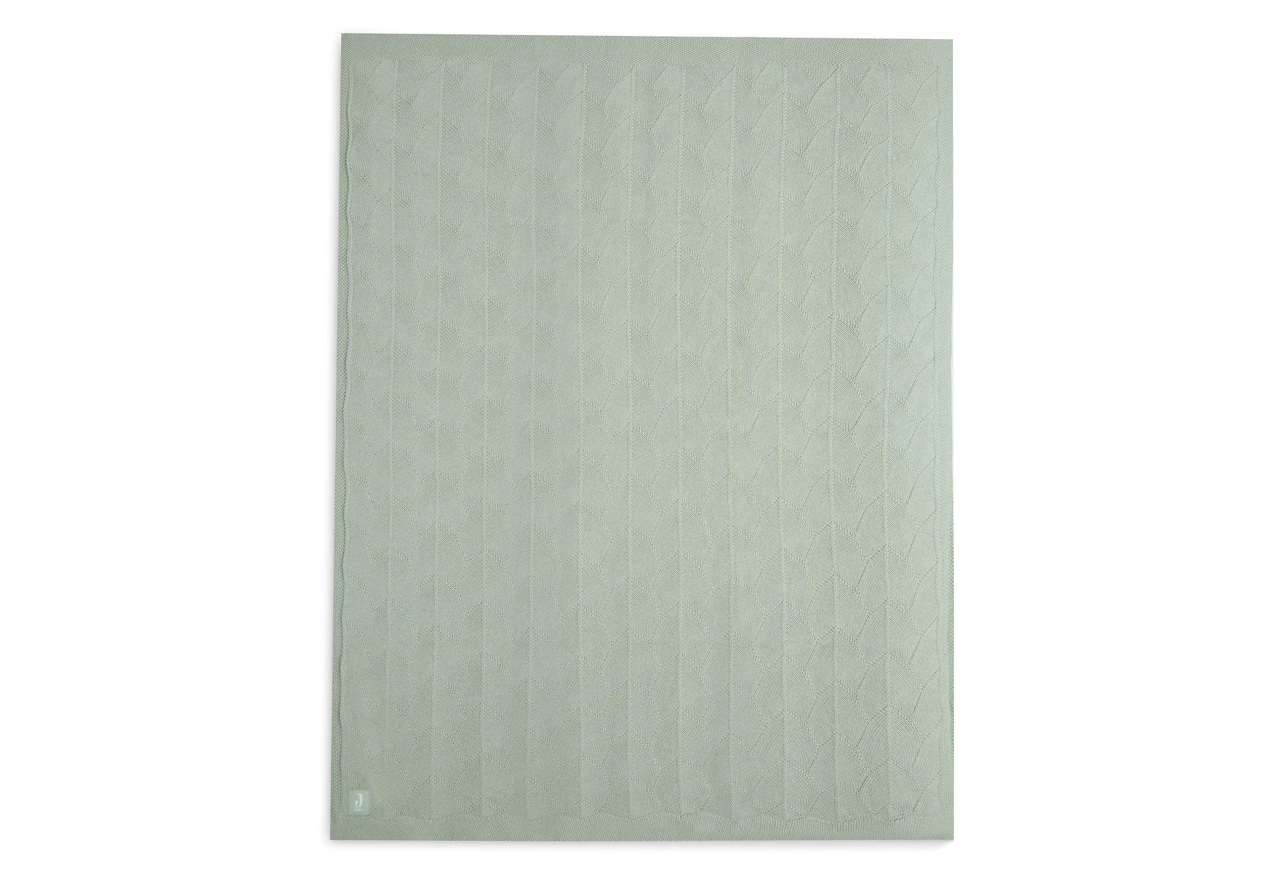 Deken Wieg 75x100cm Shell Knit - Sea Foam - GOTS