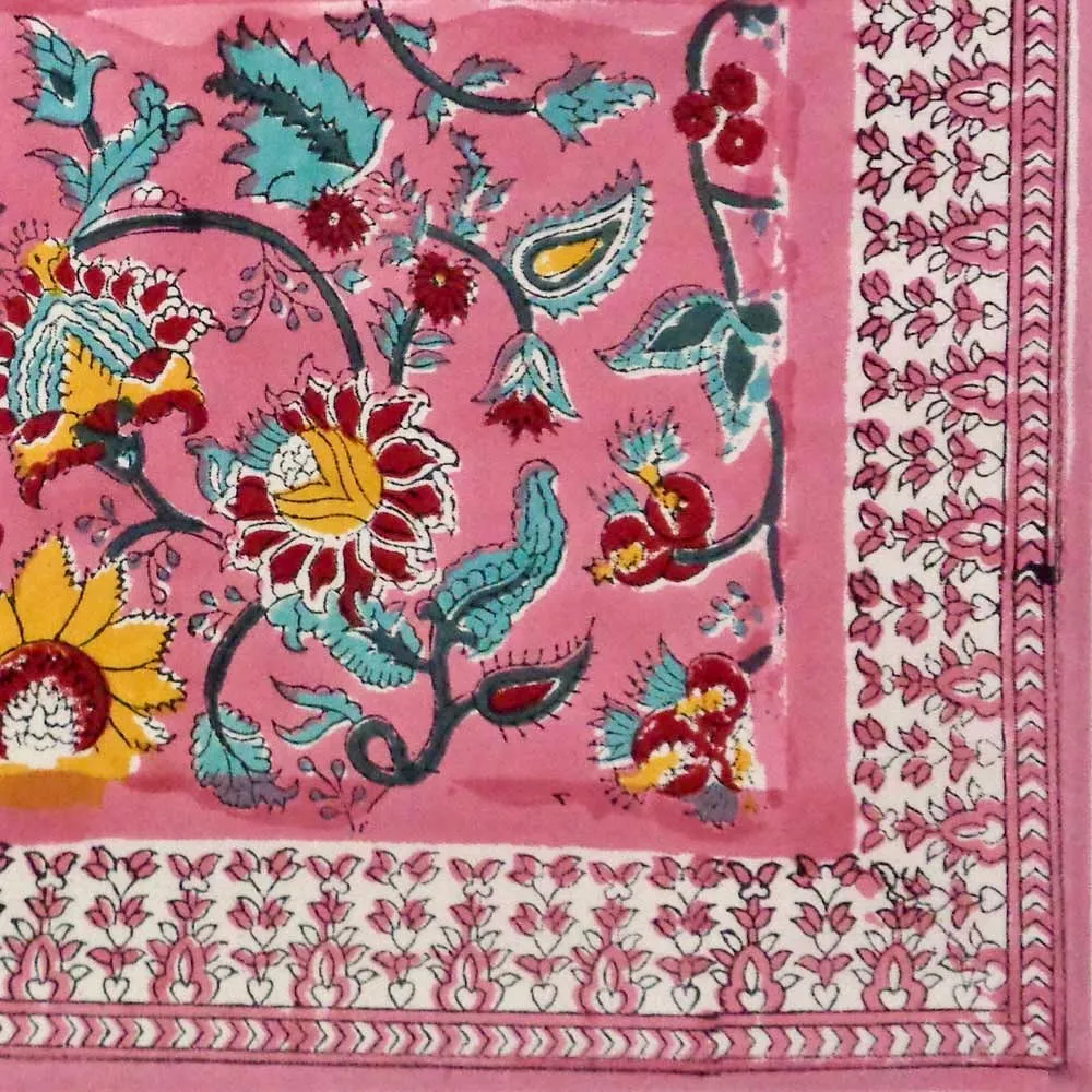 DONNAMONNA - INDIVIDUALES - FLORAL PINK GUD - PACK DE DOS
