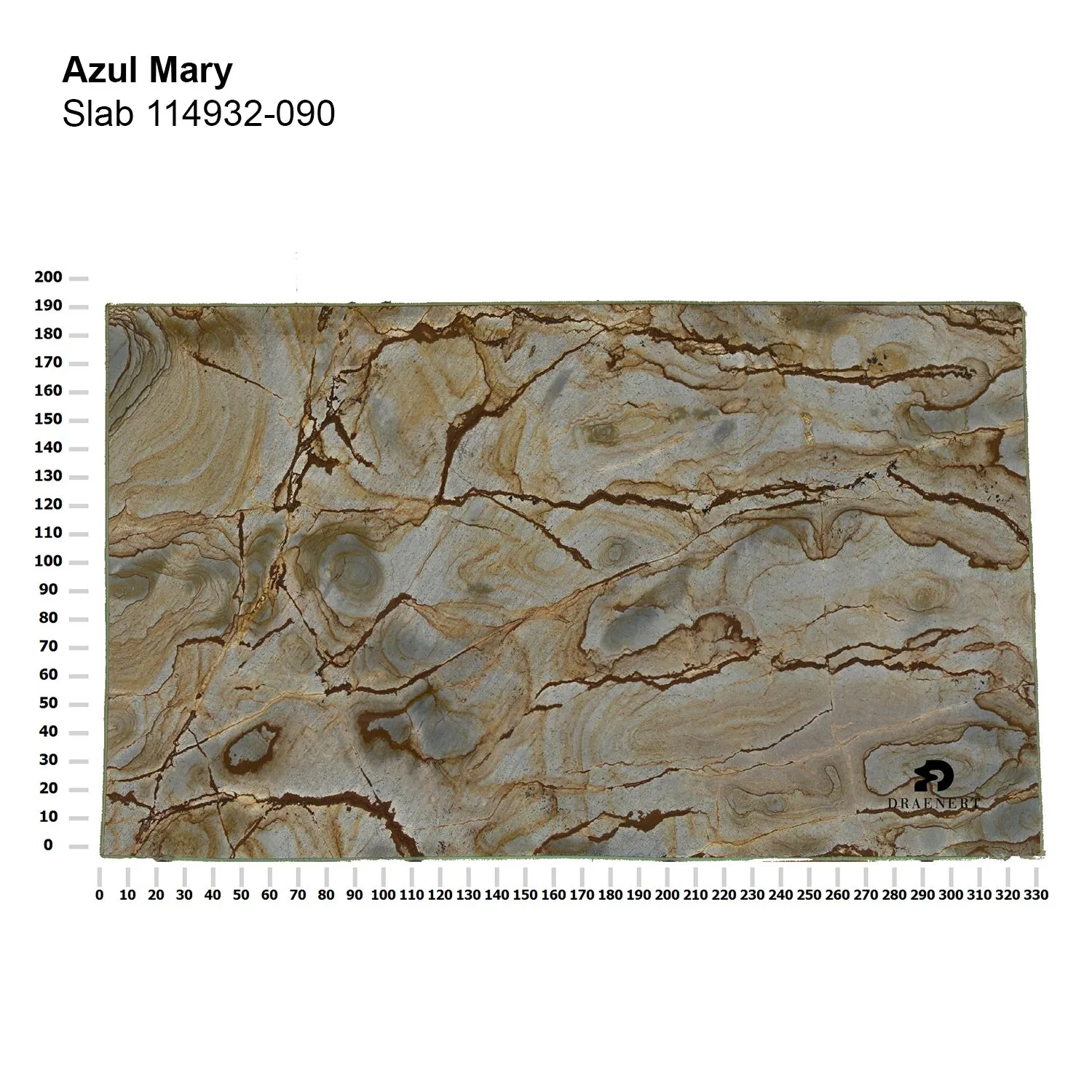 draenert | colin side table | azul mary stone   brown glass   dark bronze frame