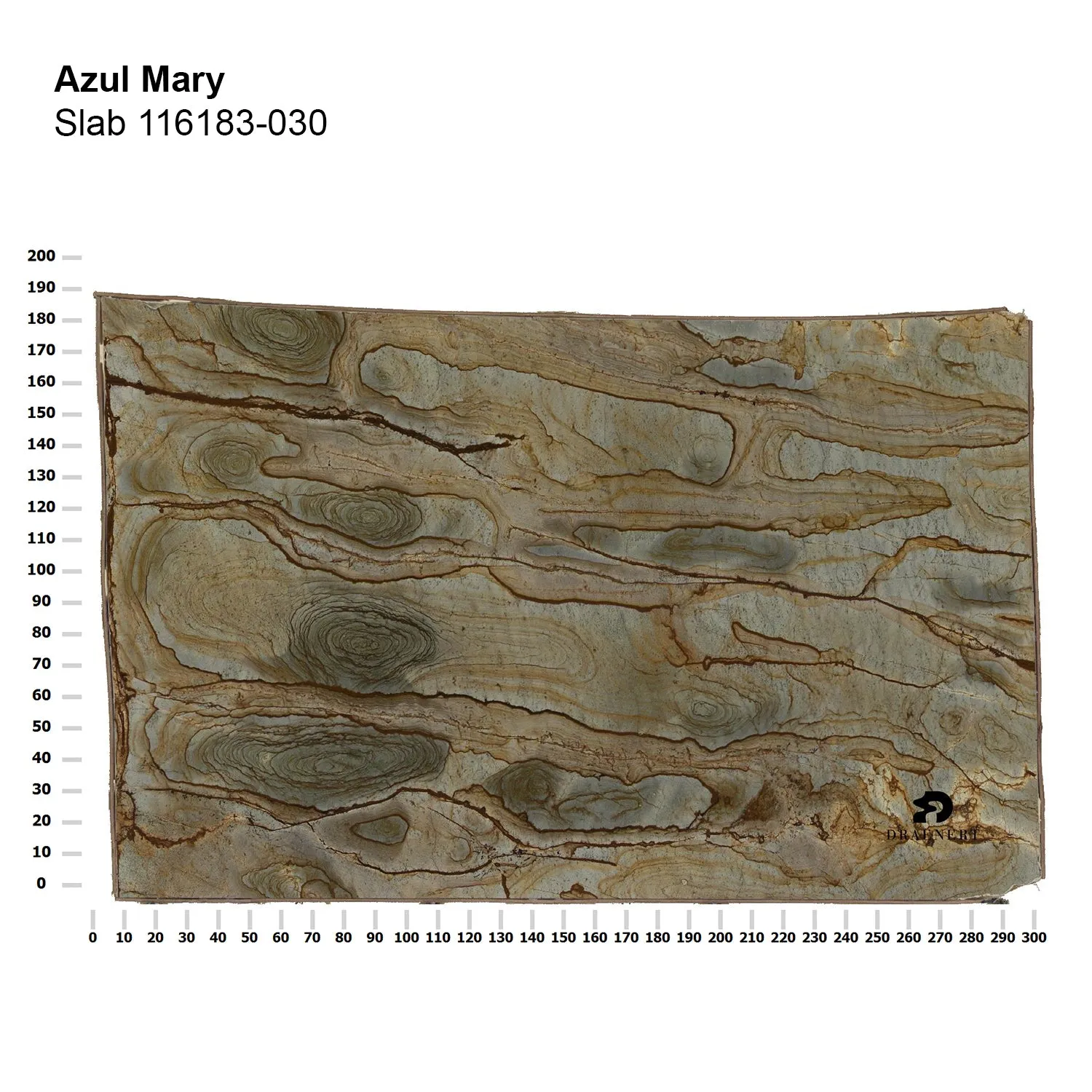 draenert | colin side table | azul mary stone   brown glass   dark bronze frame