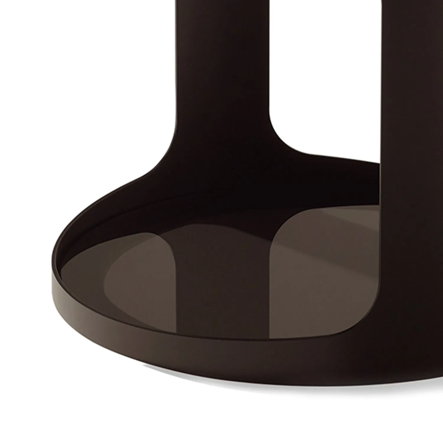 draenert | colin side table | azul mary stone   brown glass   dark bronze frame