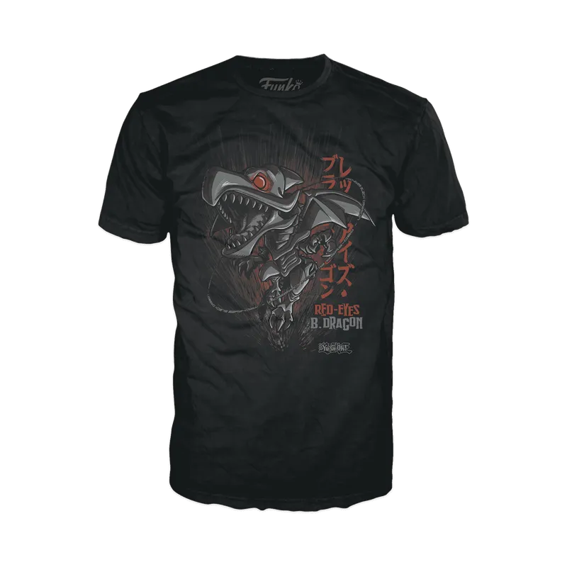 Funko Boxed Tee: Yu Gi Oh - Dragon Negro De Ojos Rojos Playera Extra Chica