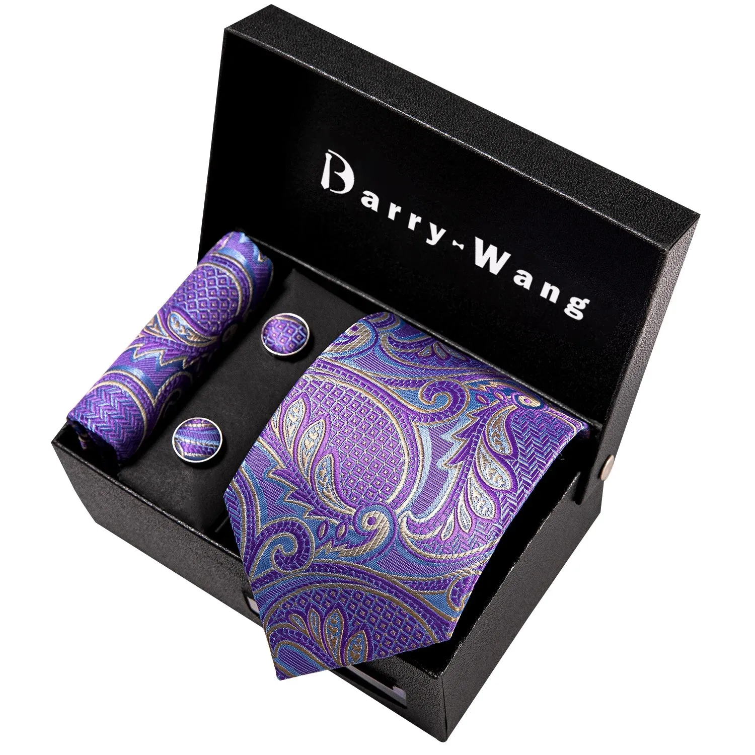 Gravata Masculina de Seda Grife de Luxo Barry Wang