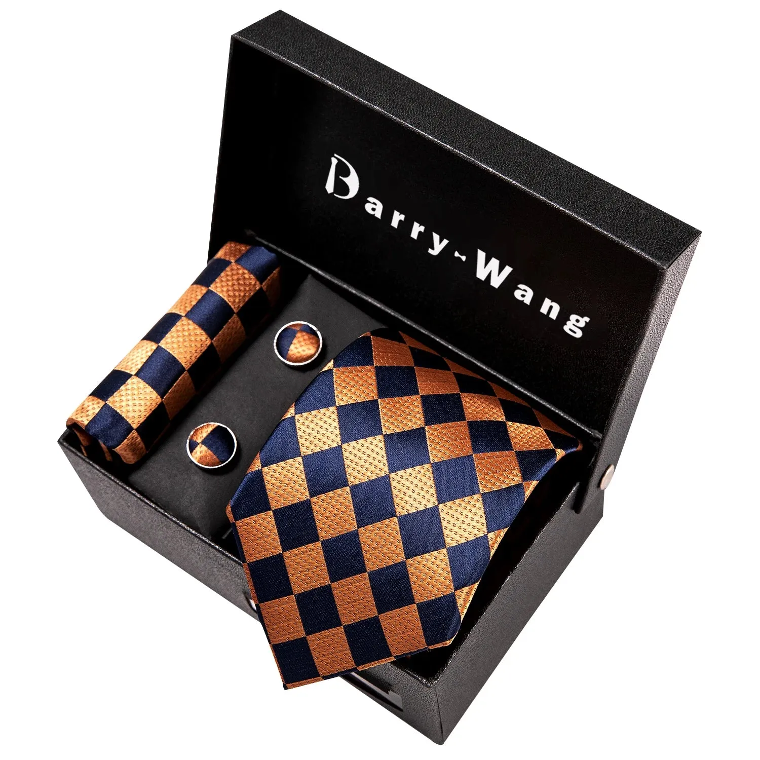 Gravata Masculina de Seda Grife de Luxo Barry Wang