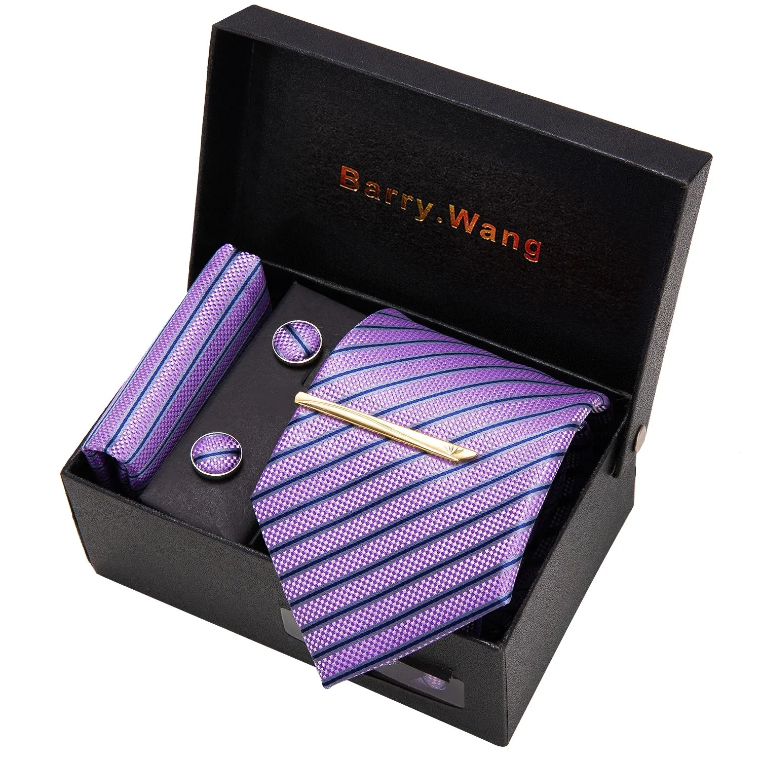 Gravata Masculina de Seda Grife de Luxo Barry Wang