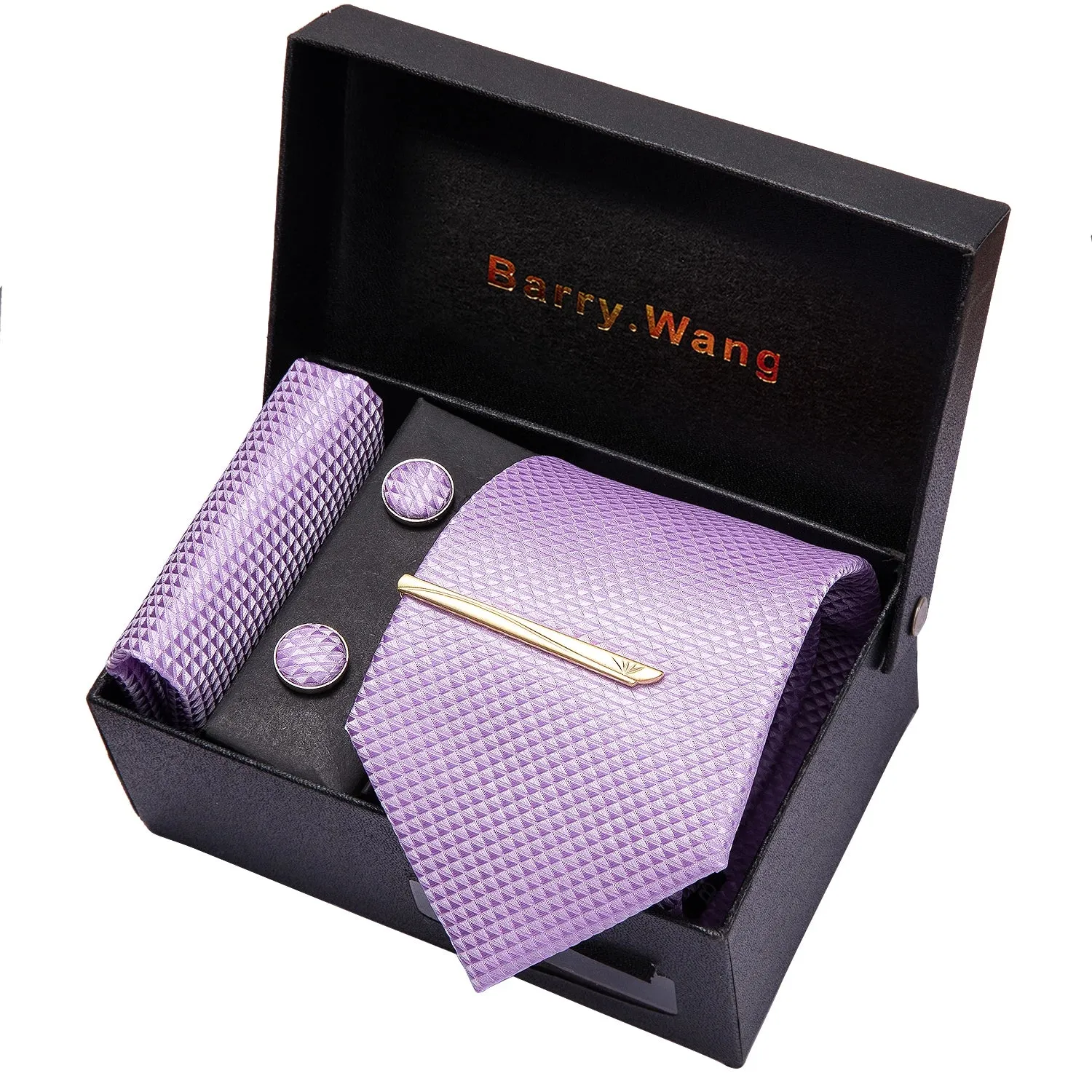 Gravata Masculina de Seda Grife de Luxo Barry Wang