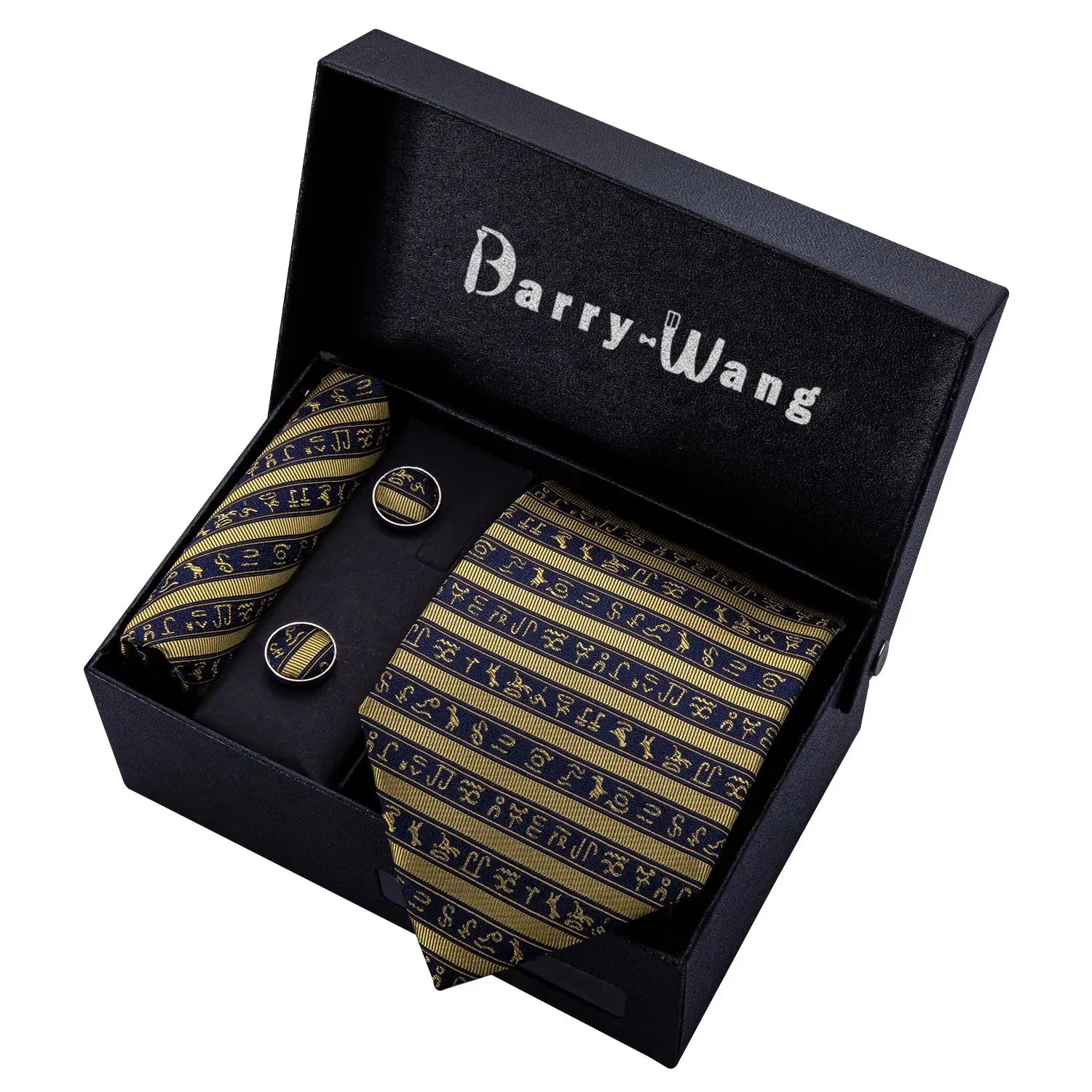 Gravata Masculina de Seda Grife de Luxo Barry Wang
