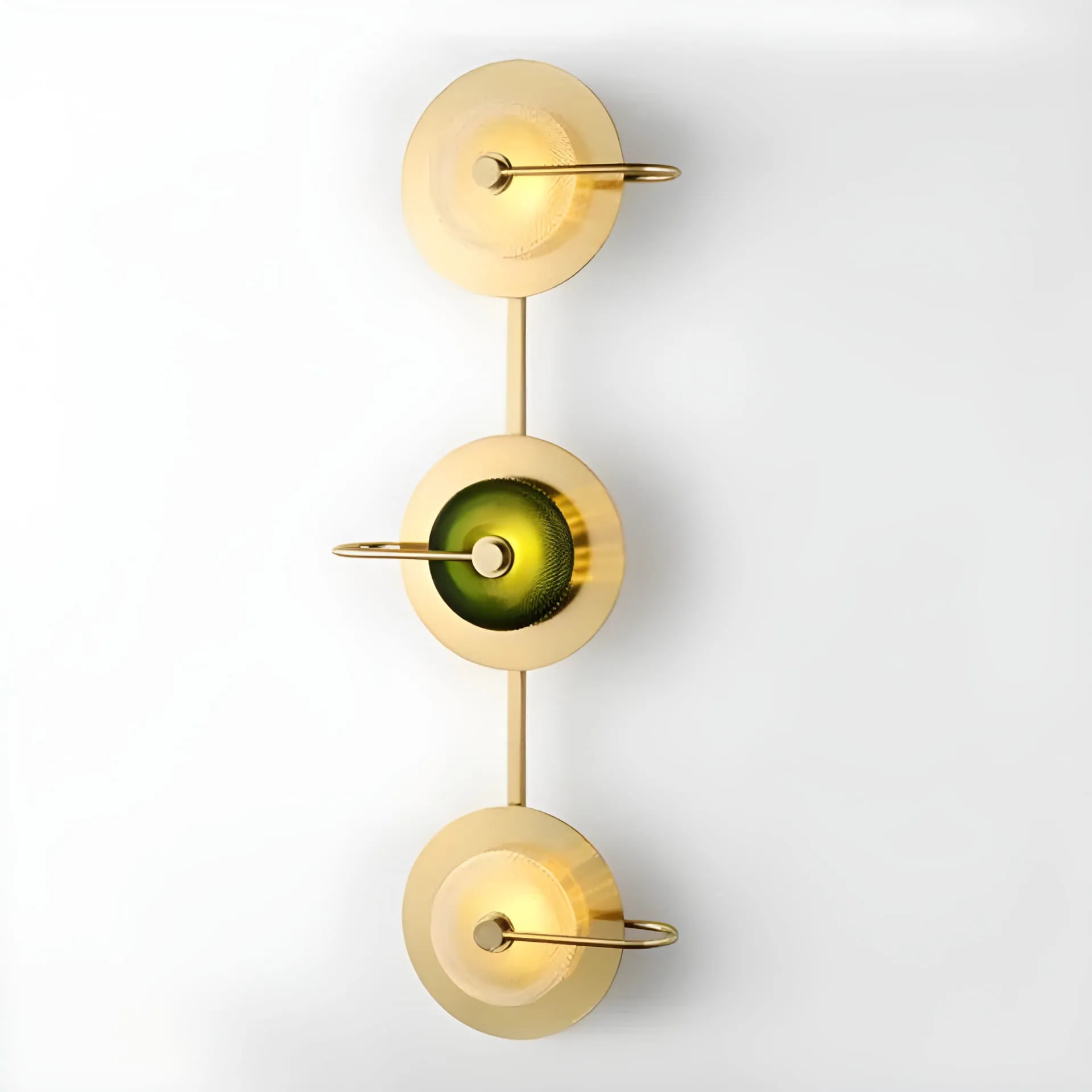 Iluminação Elegante: Arandela Dourada Futurista Belle da Ricaly - Sofisticação e Inovação para Seu Espaço