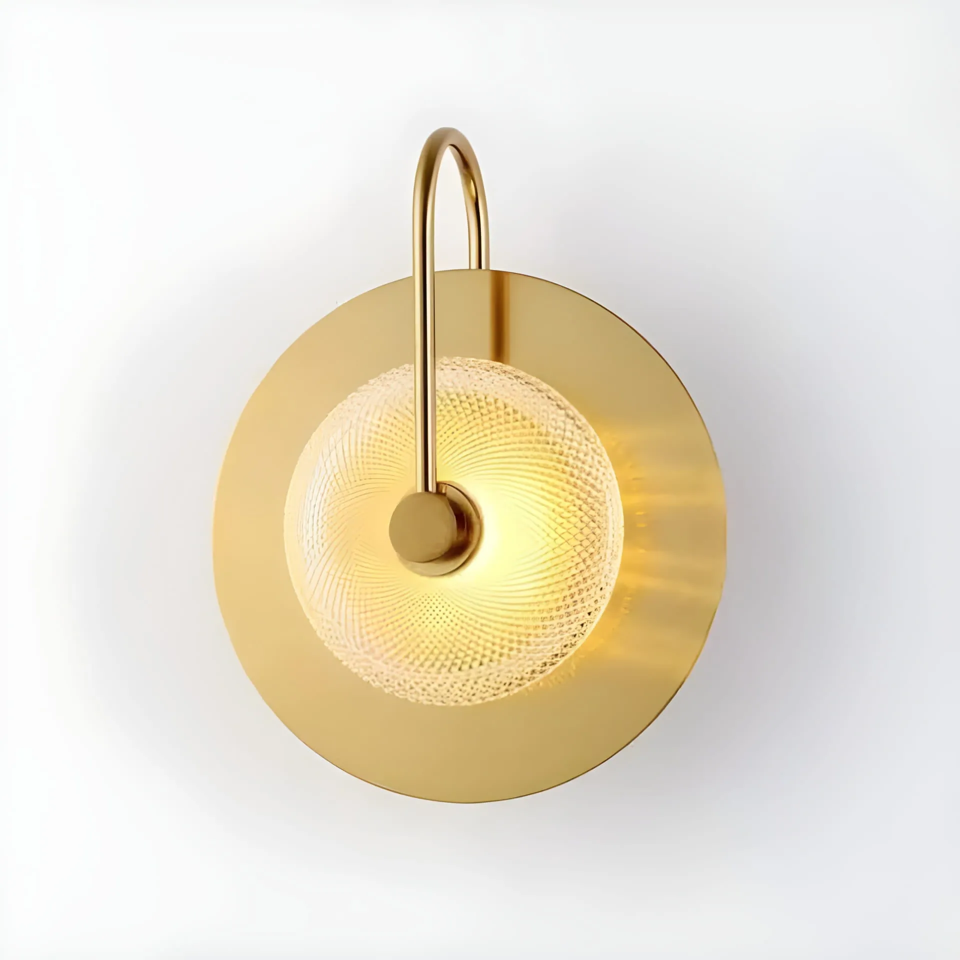 Iluminação Elegante: Arandela Dourada Futurista Belle da Ricaly - Sofisticação e Inovação para Seu Espaço