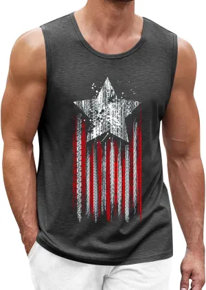 Mens Workout Shirts Top Shirt Fashion Casual Sports Beach Sleeveless Tops Fashion Loose Tanks Top Shirt Shirts For Men