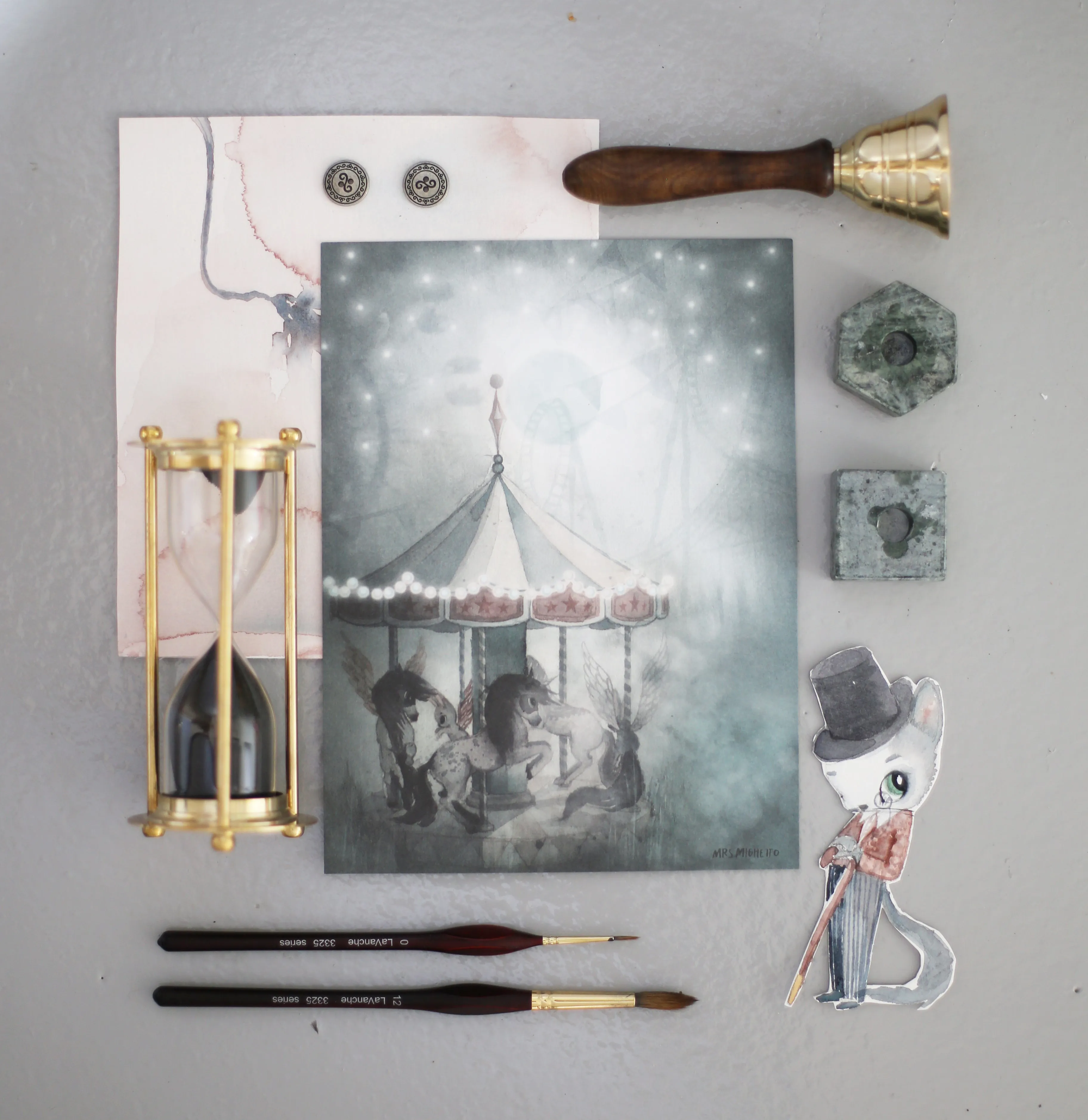PACK WILLIAM   NIGHT CAROUSEL 18X24