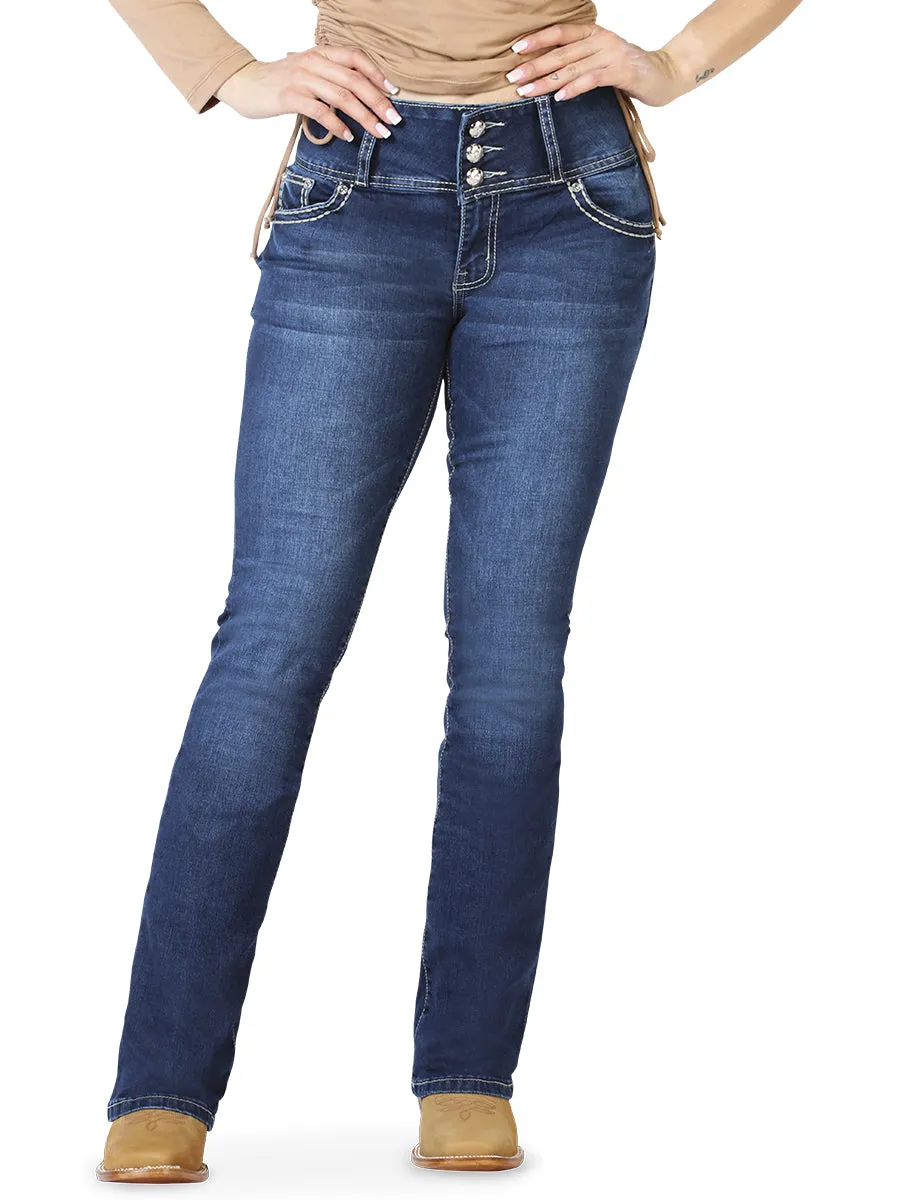 Pantalón Vaquero de Mezclilla Stretch de Dama CODIGO 3765
