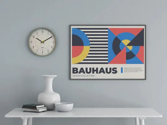 Reloj de pared gris Gimpo.