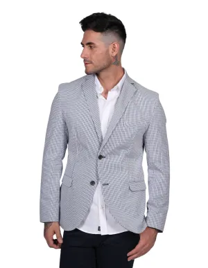 Sacos Para Hombre Blazer Sport Slim Sport Cuadros Azul F21302