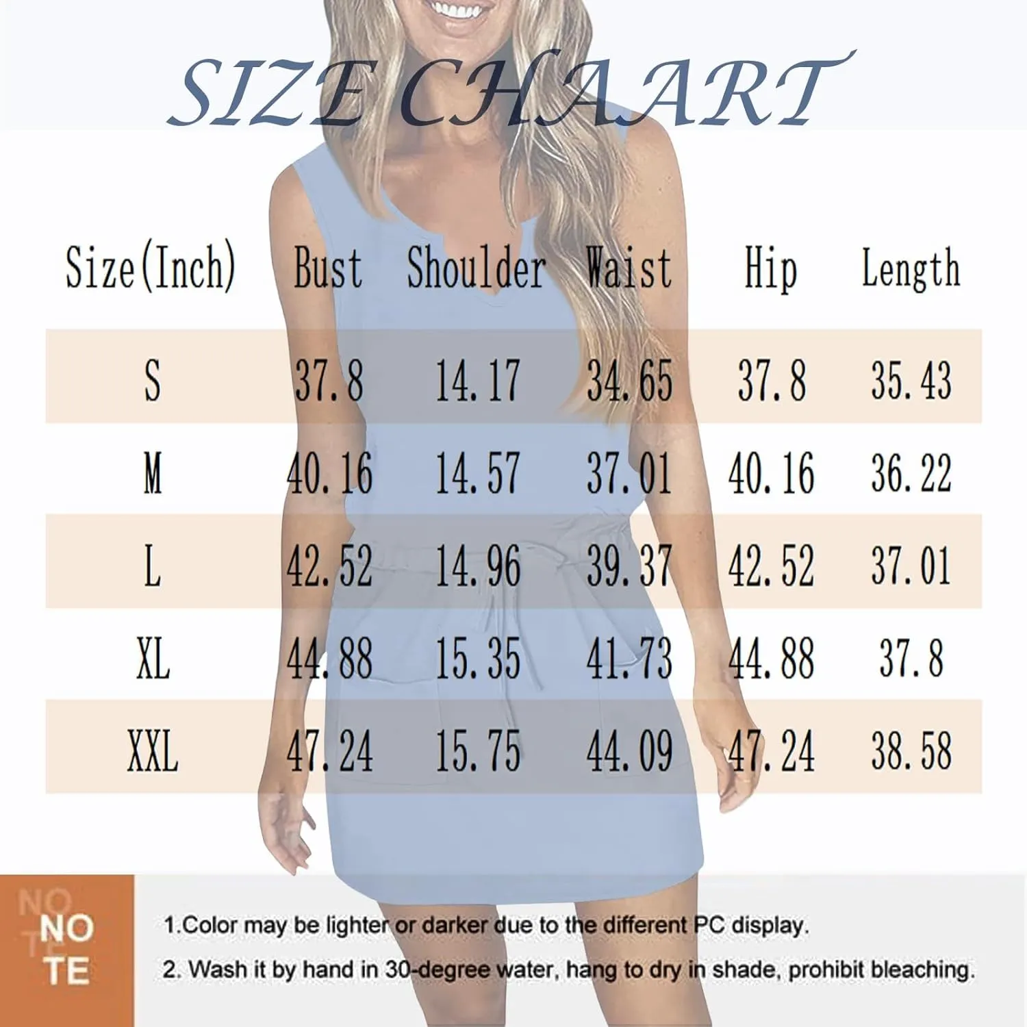 Summer Dresses for Women 2025 Casual V Neck Cute Sleeveless Drawstring Sundress with Pocket Beach Tank Short Dresses