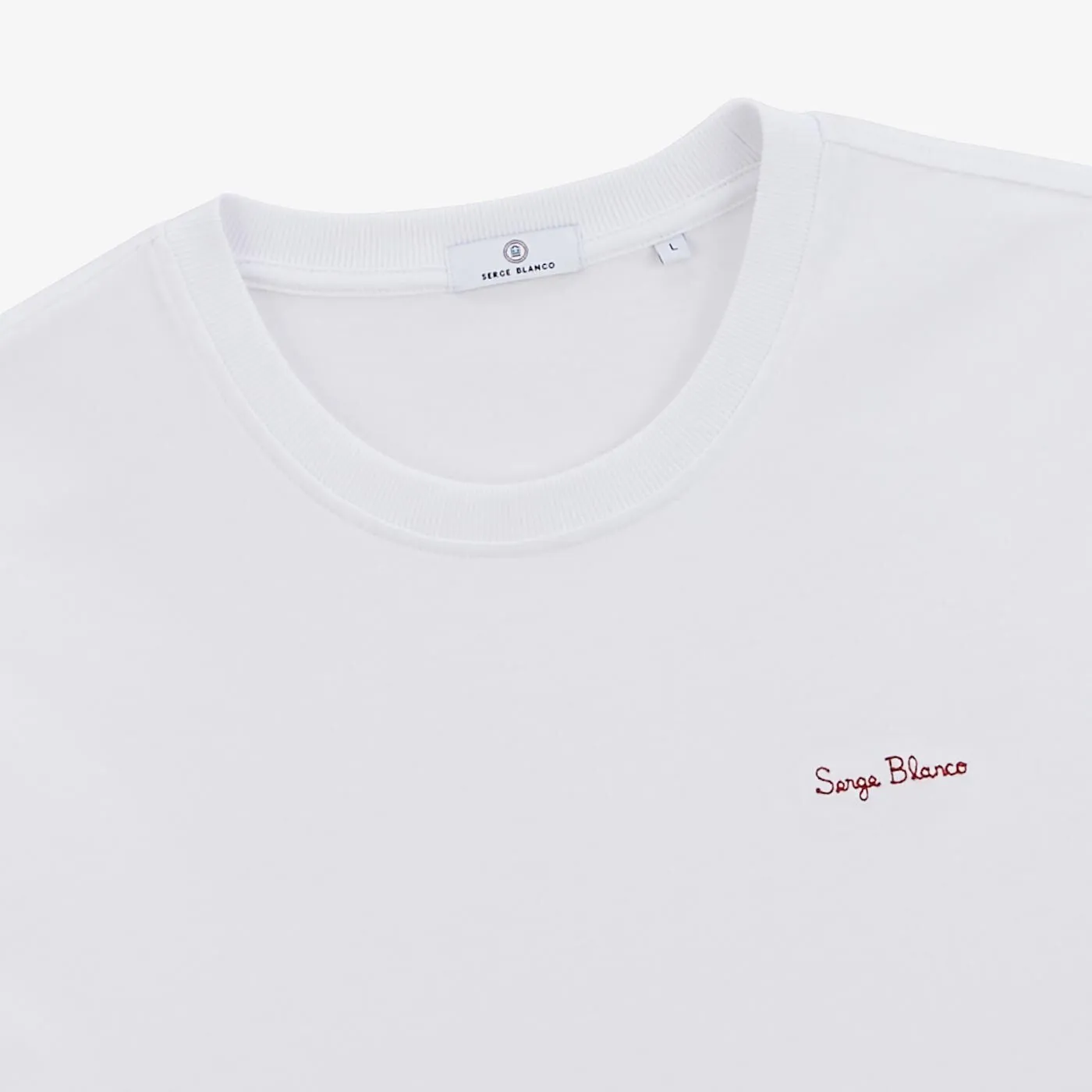 T-shirt Trevor broderie blanc