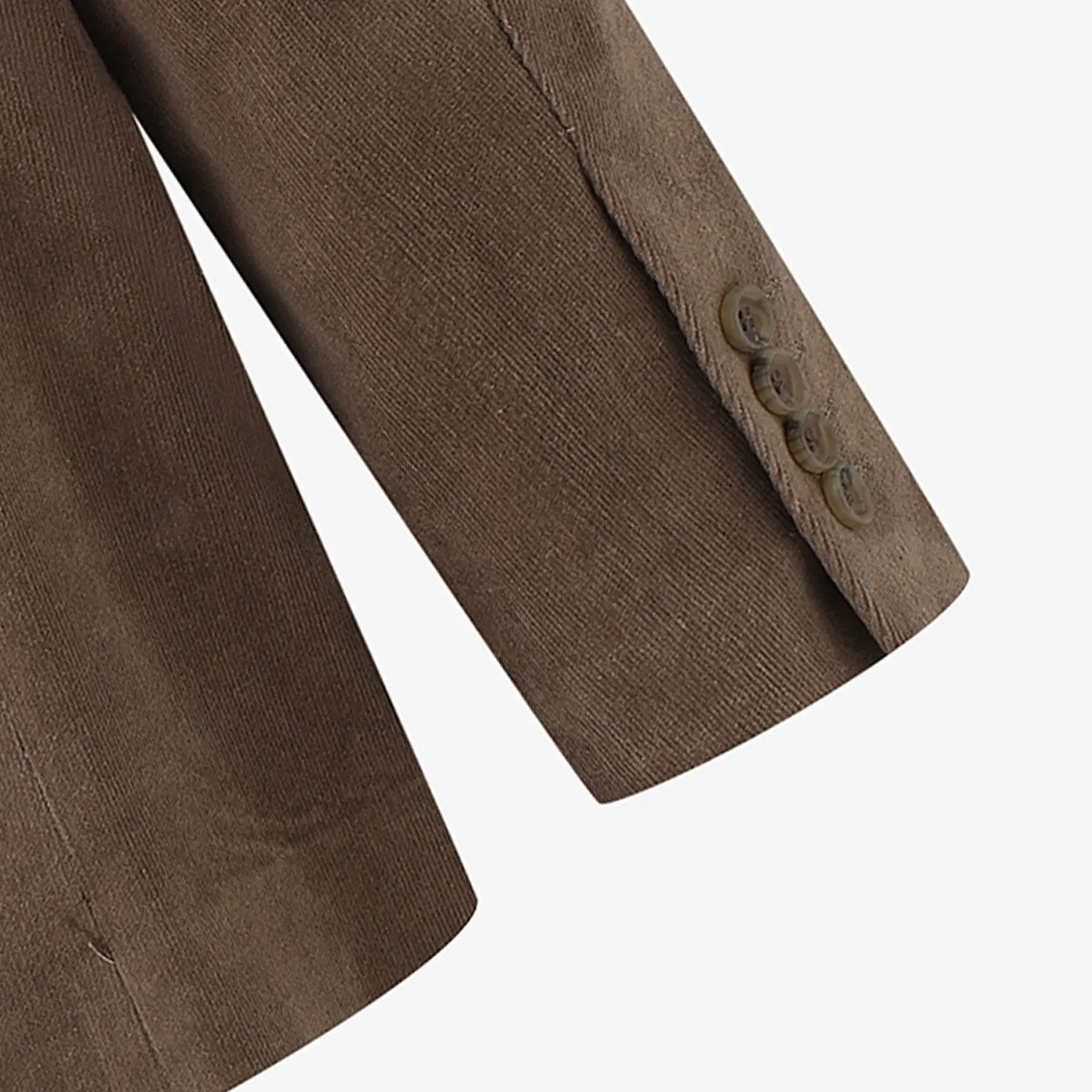 Veste blazer Henri en velours chocolat