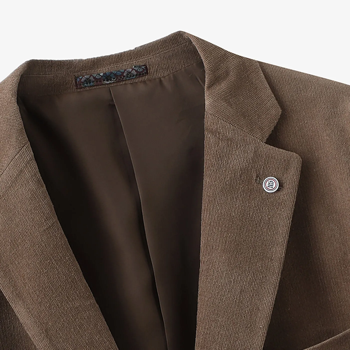 Veste blazer Henri en velours chocolat