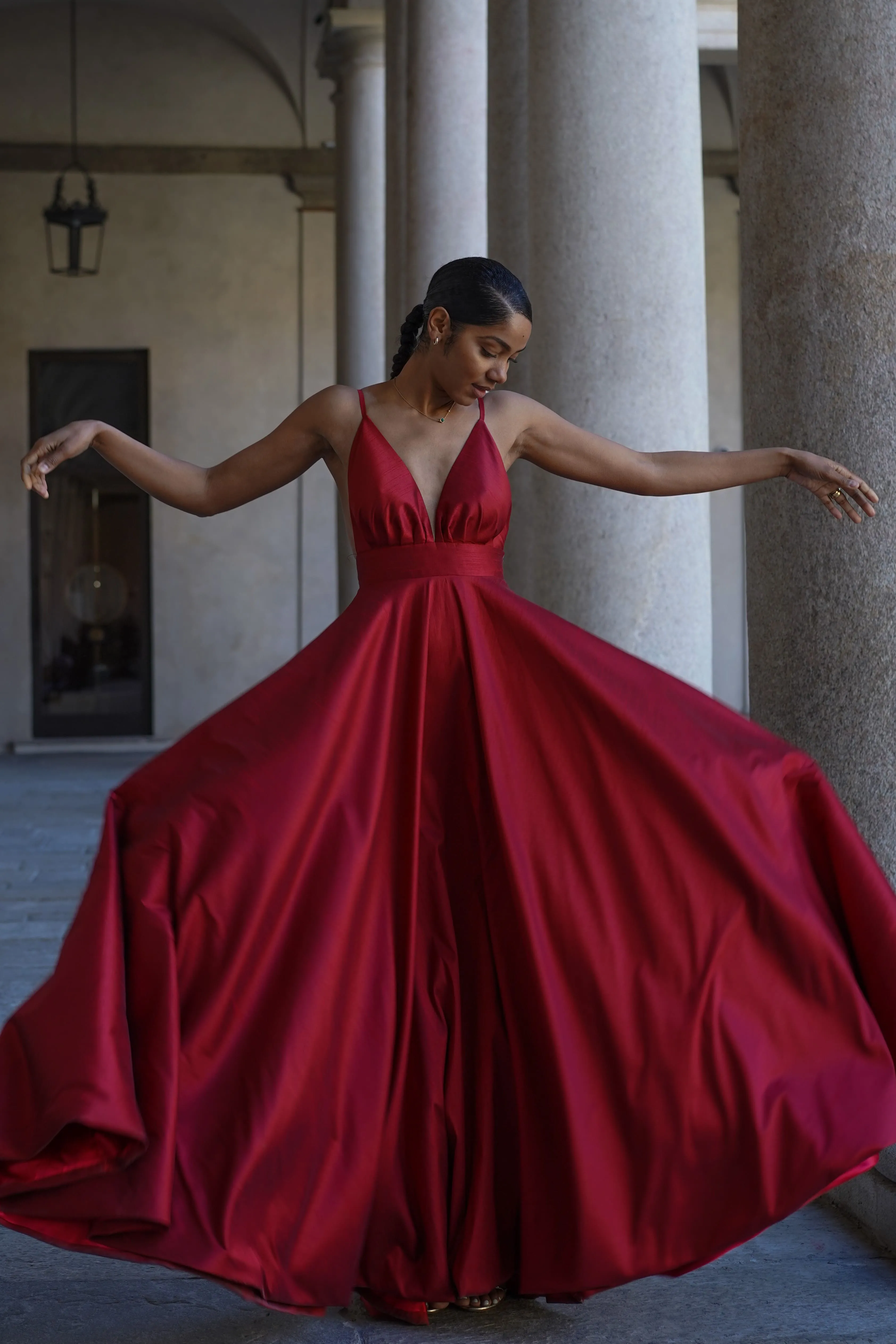 VESTIDO PRINCESA VERMELHO