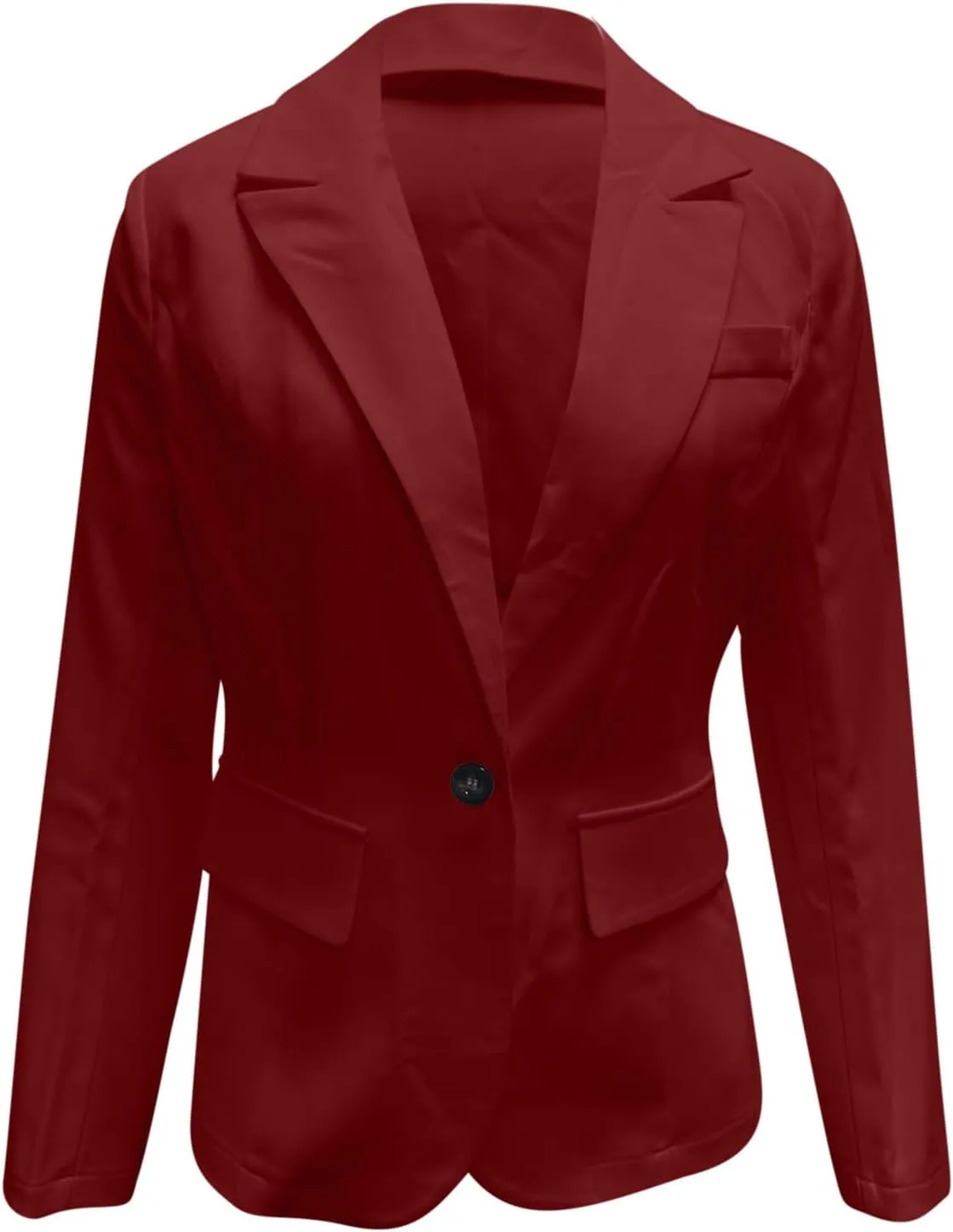 Women Business Casual Blazer with Lined,Professional Work Suit Jacket with Pockets??Long Sleeve Button Open Front