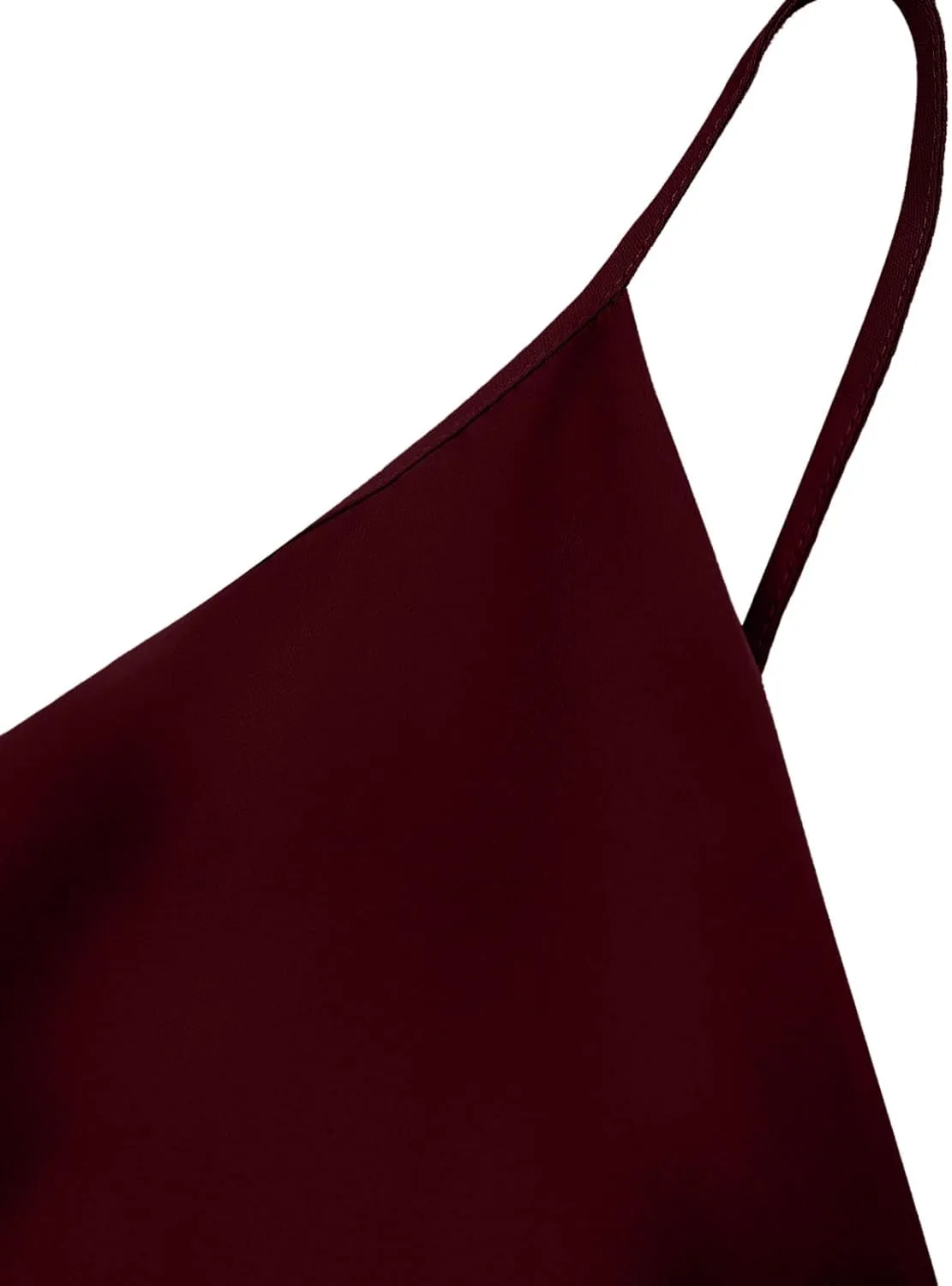 Women's Spaghetti Strap Ruched Wrap Tie Waist Pleated Front Split A Line Midi Dress Summer Cocktail Wedding Guest Dress