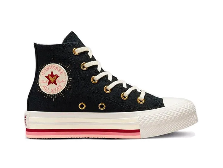 Zapatilla Converse Chuck Taylor Eva Lift Hi Junior Negro